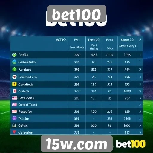 Comparação entre bet100 e concorrentes do setor
