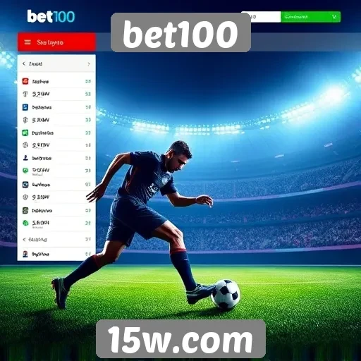 Apostas esportivas em alta no site bet100